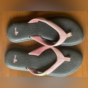 Sanuk Womens Flip Flop Sandals Pink Size 8